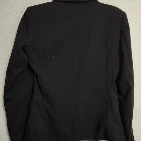 H&M Black Lined Office Blazer Size 8 - Picture 2 of 7